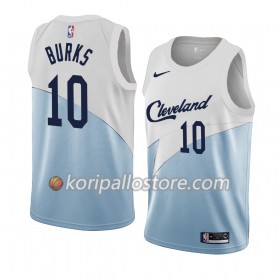 Cleveland Cavaliers Alec Burks 10 2018-19 Nike Sininen Valkoinen Miesten Pelipaidat Swingman 